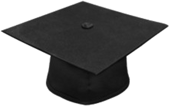 Black Bachelor Cap - Product (400x400), Png Download