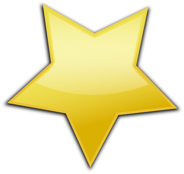 Gold Stars Png Download - Gold Star Icon Png (639x605), Png Download