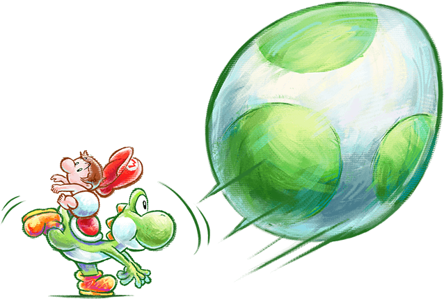Super Size Your Egg Munitions - Yoshi New Island Egg (638x430), Png Download
