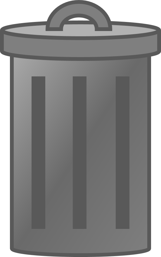 New Trash Can Asset - Bag (551x878), Png Download