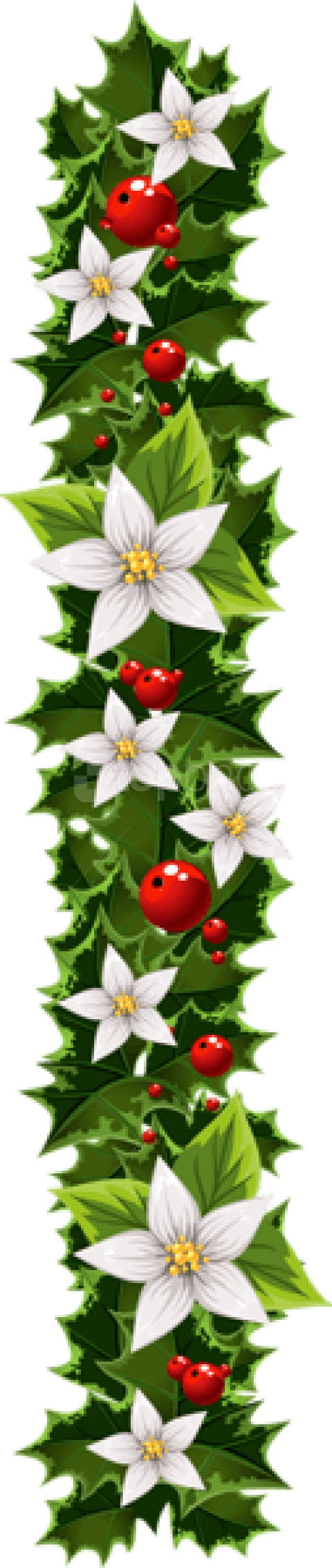 Transparent Christmas Garland Clipart Christmas Amp - Christmas Garland Clipart Free (270x1280), Png Download