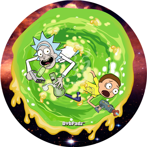 Rick & Morty Wax Portal Dabpadz - Rick And Morty Circle (600x600), Png Download