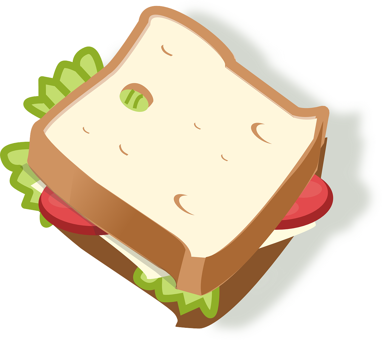 Dante Adventure Guilty Client - Sandwich Clipart Free (640x569), Png Download