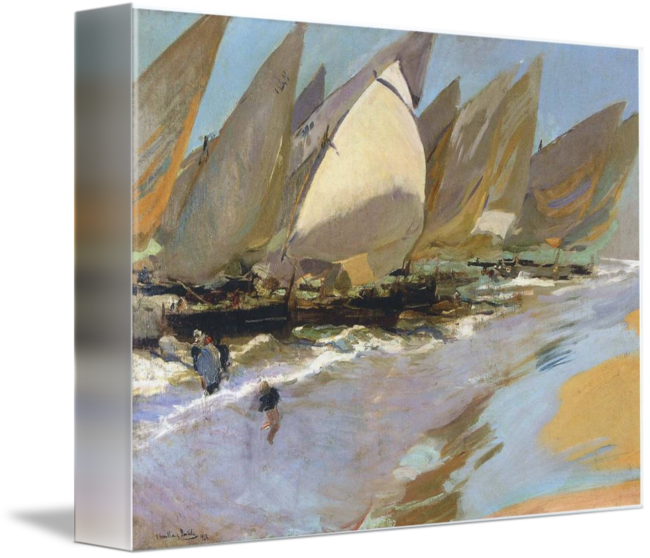 "joaquin Sorolla Y Bastida Art Framed Print" By 631 - Y Bastida Joaquín Sorolla (650x558), Png Download