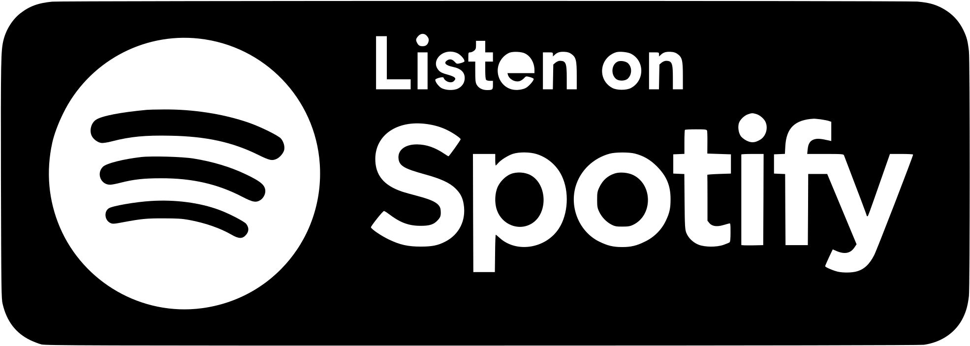 Listen On Spotify Png - Spotify (2000x733), Png Download