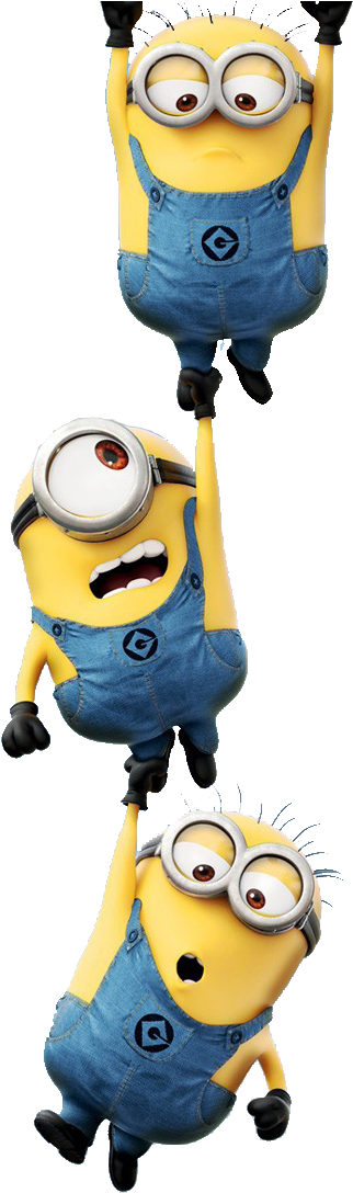 Minions Hanging Minionsallday - Minions Para Fondo De Pantalla (378x1116), Png Download