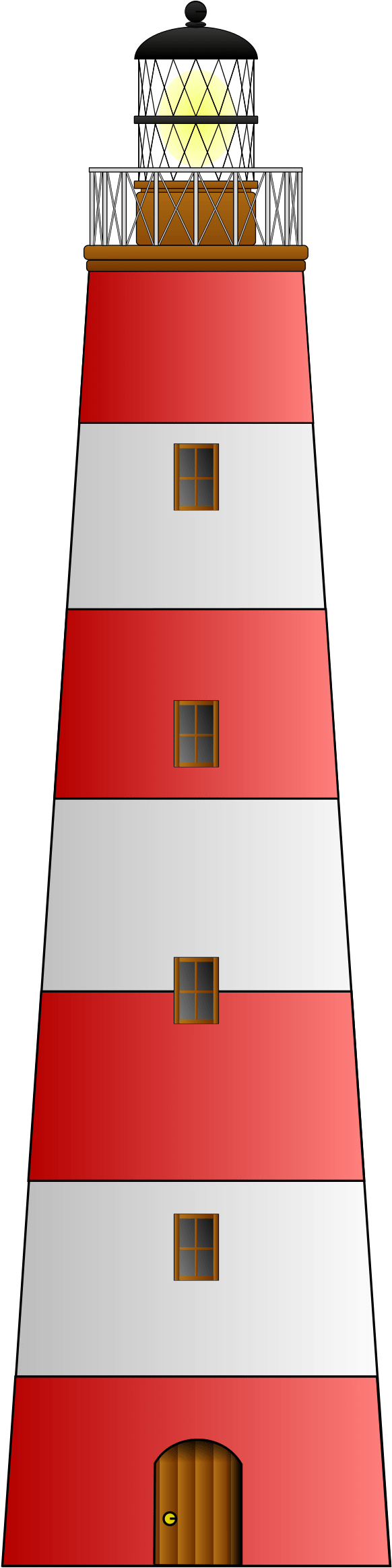 Lighthouse Clipart Png Graphic Library Download - Application Of Height And Distance (2000x2828), Png Download