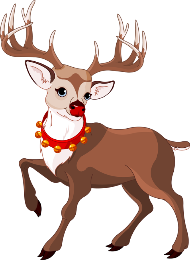 Reindeer Png Free Download - Reindeer Png (640x877), Png Download