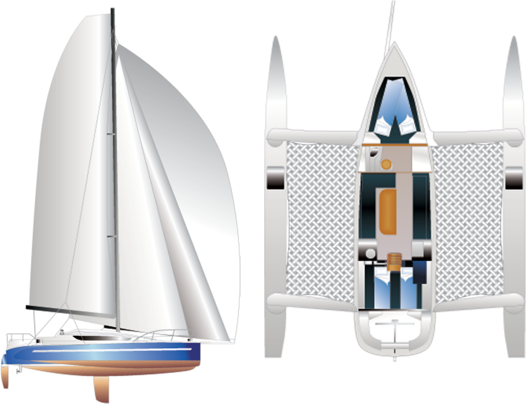 Dragonfly 32 Sail Plan Em - Sail (1200x823), Png Download