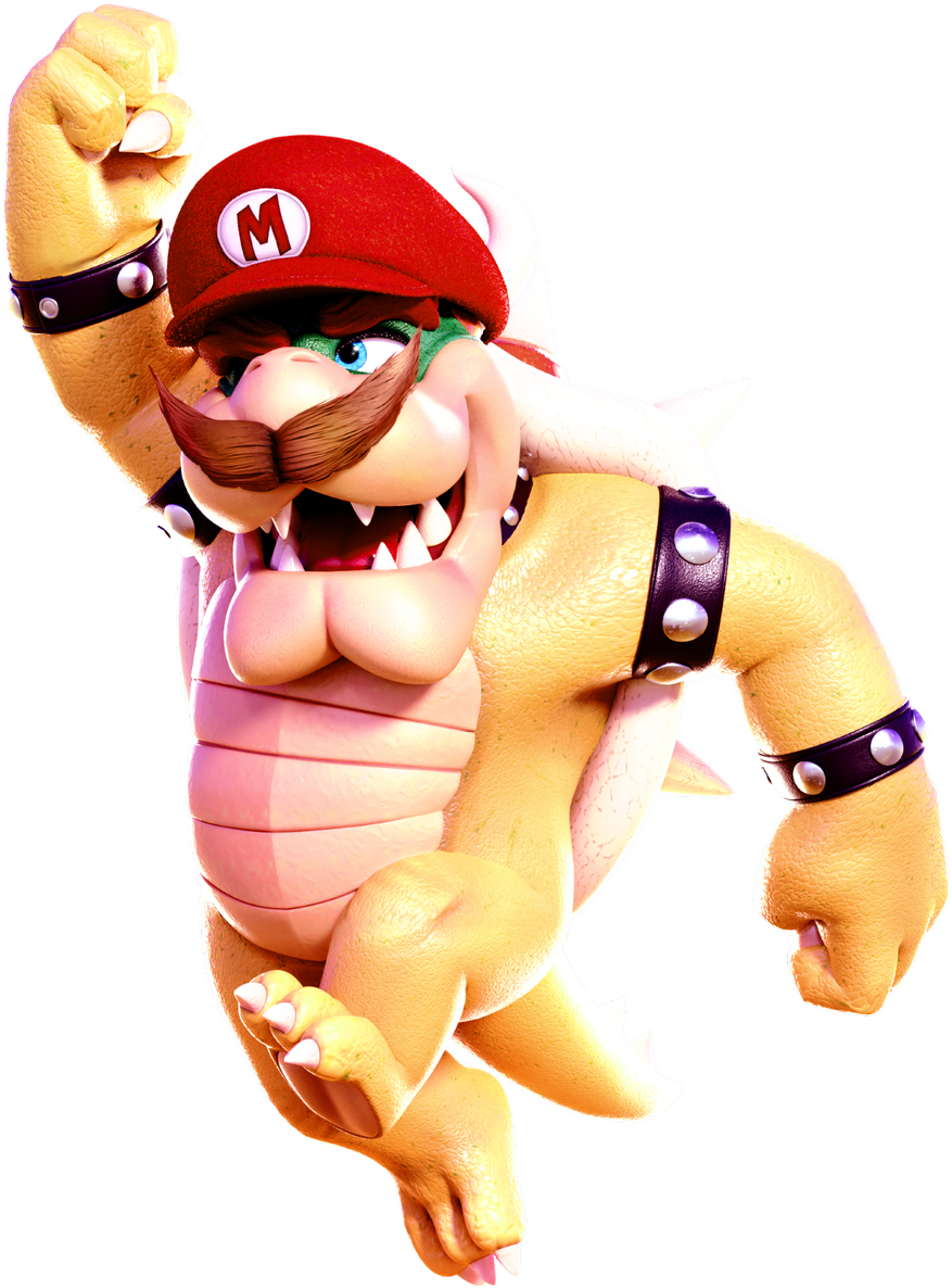 Gonna Knock Bowser's Hat Off & Cap Ture Him At Some - Bowser Mario Odyssey Without Hat (900x1200), Png Download
