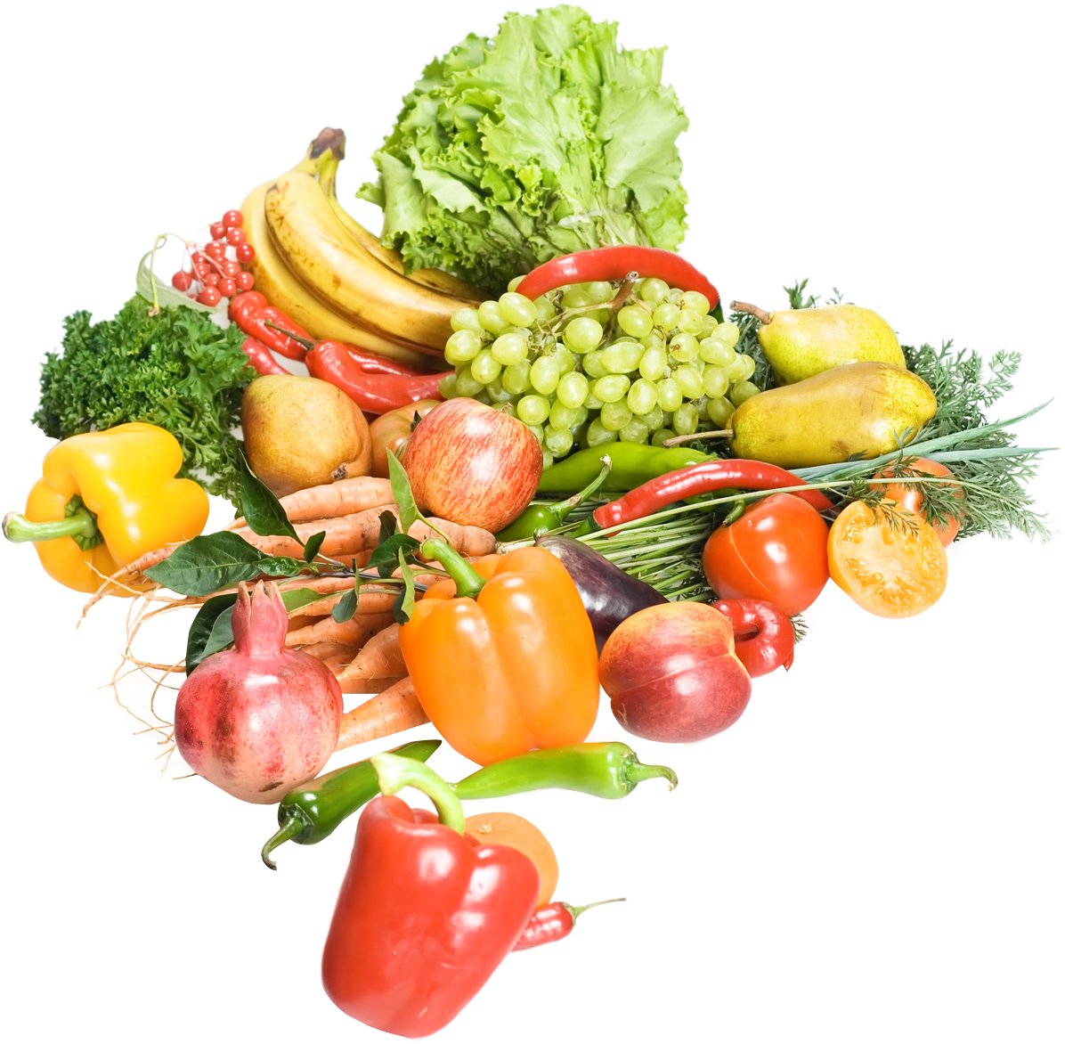 Fruits And Vegetables Png Image - Fruits And Vegetables Png (1282x1284), Png Download