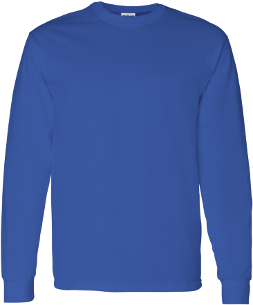 Gildan Heavy Cotton Long Sleeve T-shirt - Top (400x500), Png Download