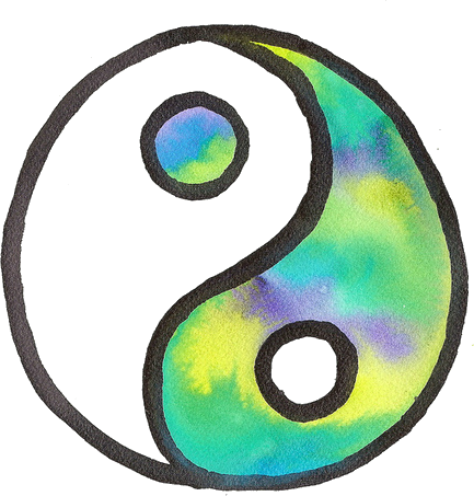 Xoxo Daisy- Yahoo Images, Yin Yang, Overlays, Amethyst, - Purple Overlay Png (433x453), Png Download