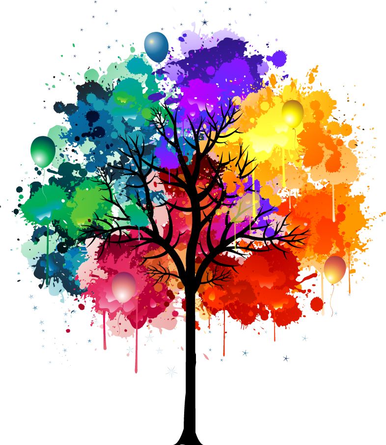Paint Paintspalsh Paintsplatter Splash Watercolor Water - Tree Graphic Design Png (786x907), Png Download