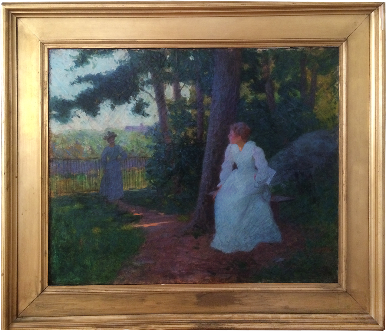 Jacob Dutweiler Wagner American/german Impressionist - Painting (1400x1400), Png Download