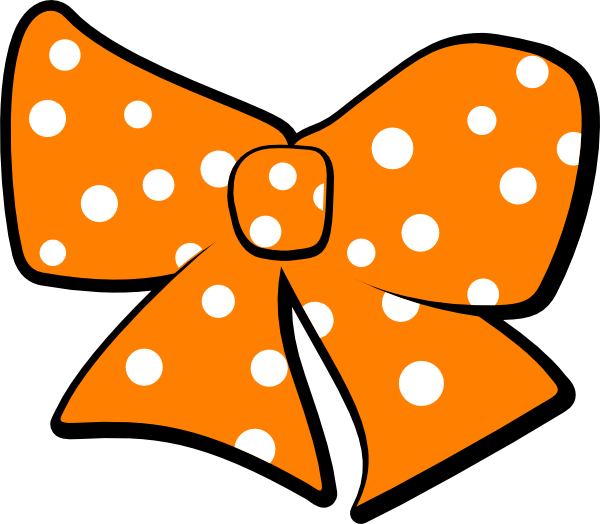 Dots Clipart Black Hair Bow - Minnie Mouse Ribbon Png (600x524), Png Download