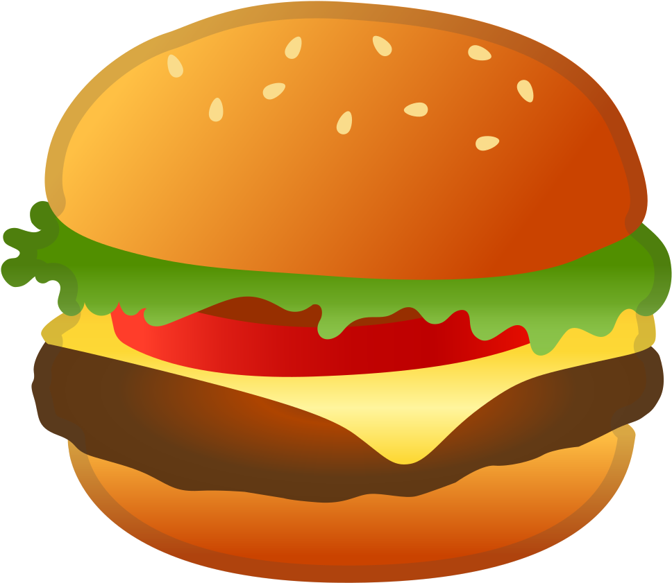 Download Svg Download Png - Burger Emoji (1024x1024), Png Download