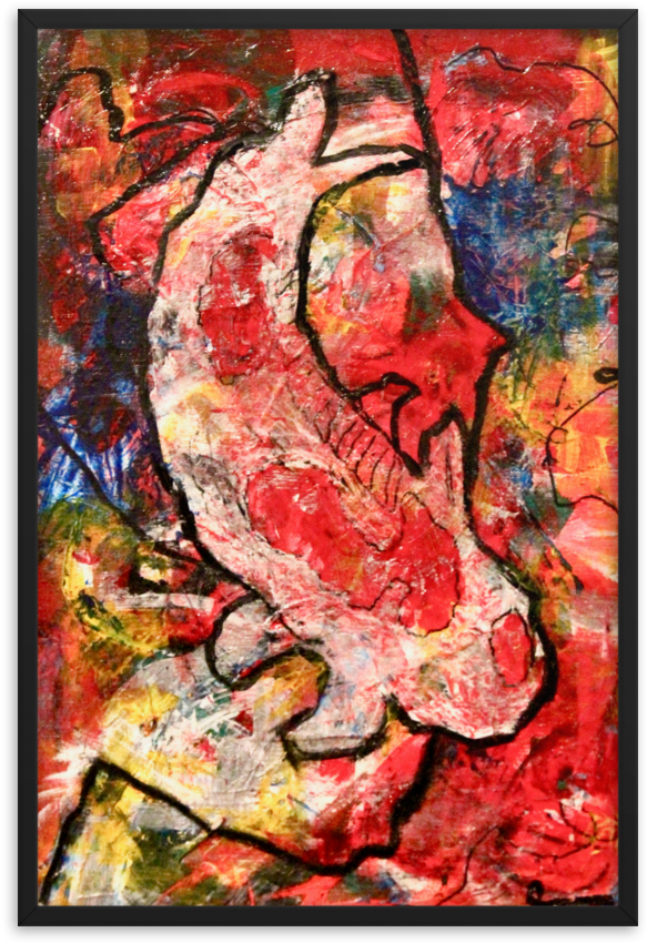 Load Image Into Gallery Viewer, Koi Study 2 Art Print - Painting (1000x1000), Png Download