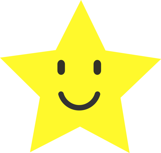 Smiley Star Clip Art - Triangle Smiley Clipart (666x636), Png Download