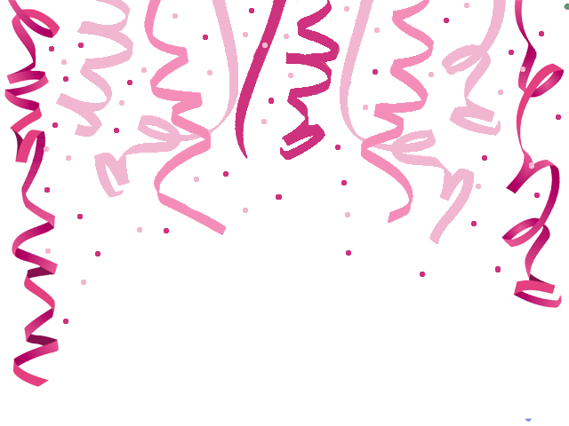 Pink Confetti Png - Birthday Confetti Background (640x480), Png Download