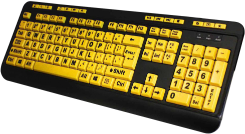 Download Keyboard Png Image - Adesso Luminous Akb-132uy - Keyboard - Usb - Black, (500x279), Png Download