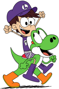 Super Luna World - Cartoon (500x373), Png Download