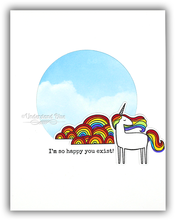 Unicorns & Rainbows - Cartoon (650x756), Png Download