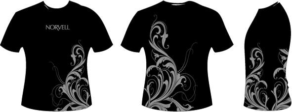 Aesthetic Solutions - T Shirt Vector (591x228), Png Download