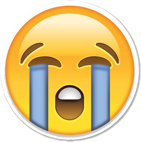 Crying Emoji Png Clipart - Crying Emoji Transparent Background (530x530), Png Download