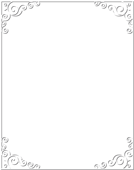 White Frame Transparent Image - Paper Product (473x600), Png Download