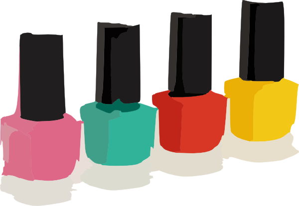 Nail Polish Colors Clip Art At Clker - Nail Polish Png (600x414), Png Download