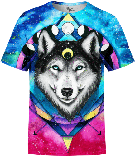 Wolf Spirit Unisex Crew - Wolf (440x600), Png Download