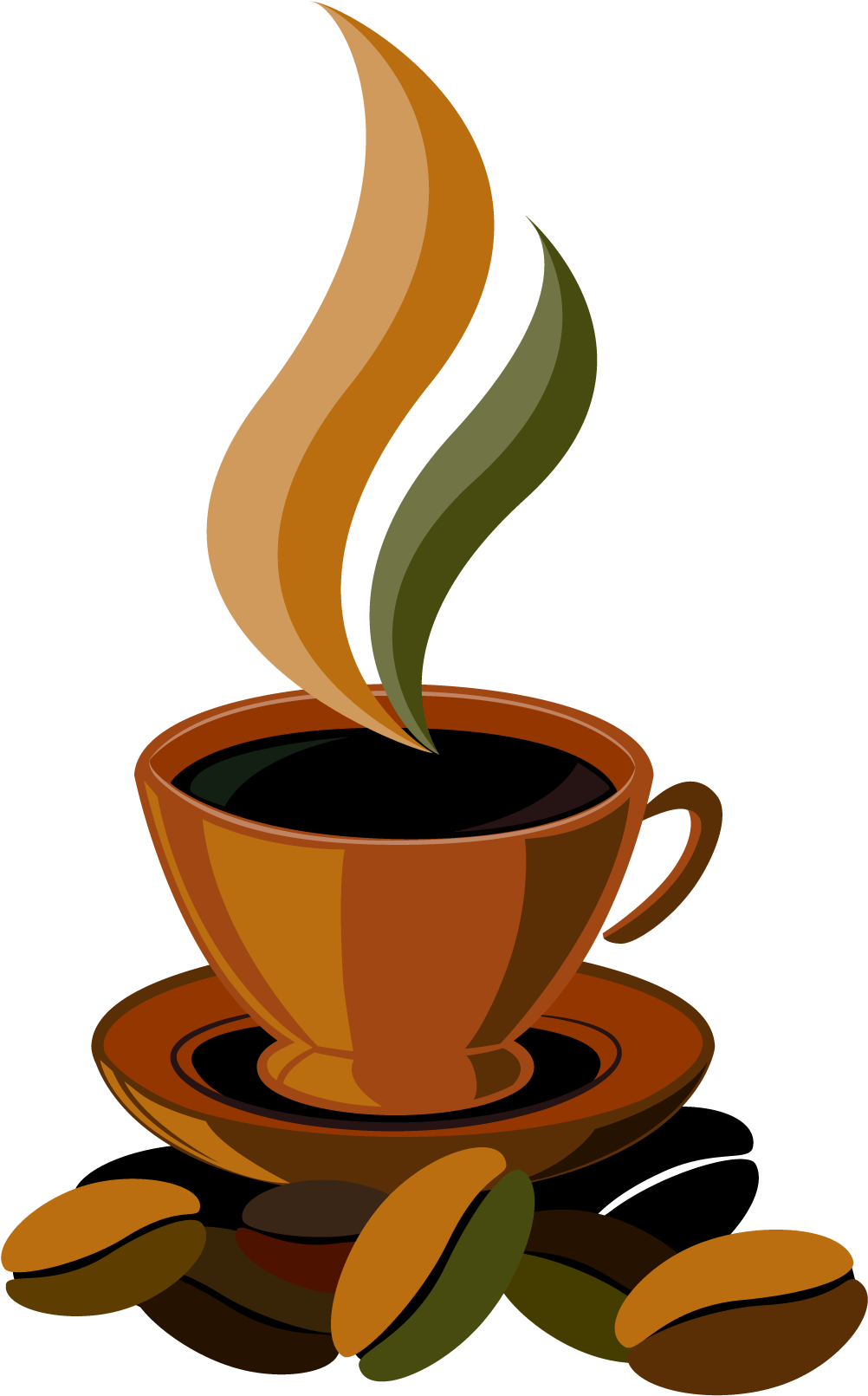 Coffee Cup Png Clipart Vector - Coffee Cup Vector Png (1083x1664), Png Download