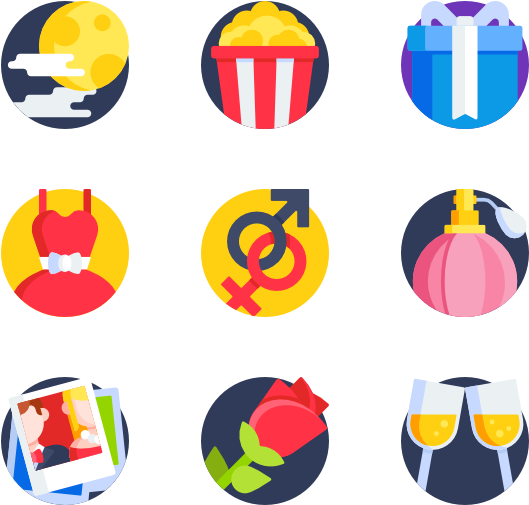 Date Night 50 Icons - Date Night (600x564), Png Download