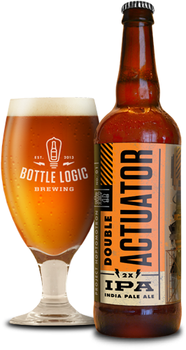 Double Actuator Hero - Bottle Logic Double Actuator Ipa - 22 Fl Oz Bottle (330x500), Png Download