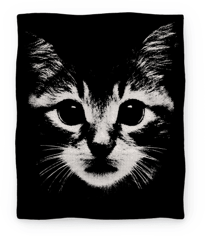 Cat Face Blanket Blanket - Do You Like Meow? (grey Tank) (484x484), Png Download