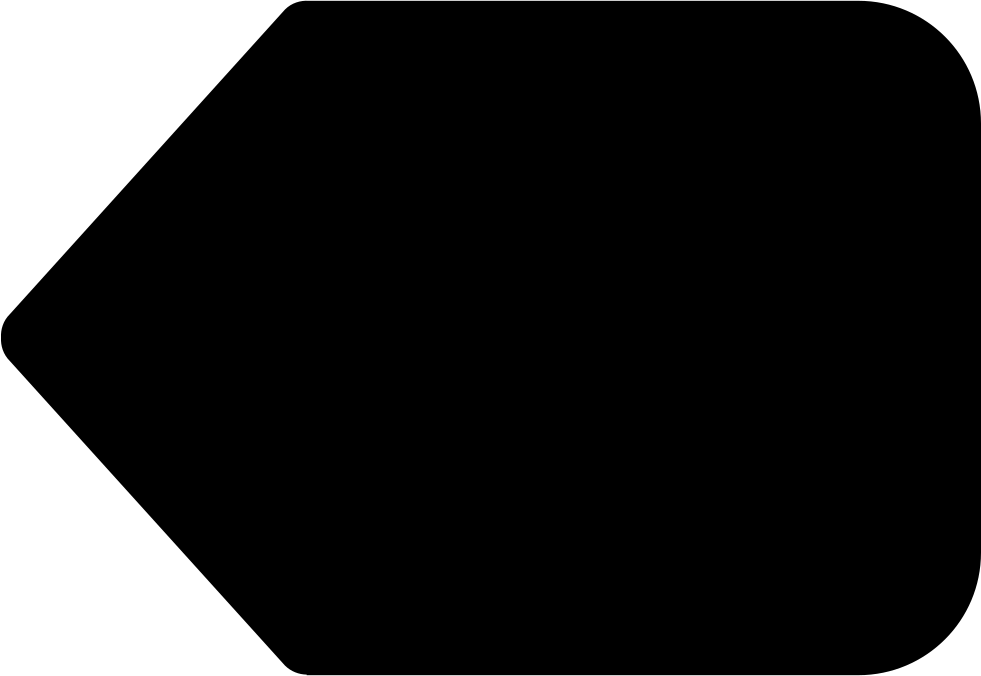 Left Black Arrow Symbol Comments - Arrow Png Rectangle Arrow (981x676), Png Download