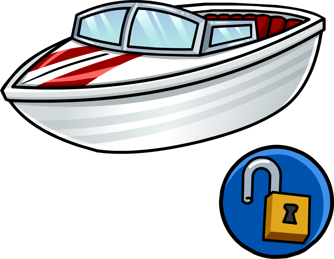 Club Penguin Wiki - Speed Boat Clipart Transparent (1158x898), Png Download