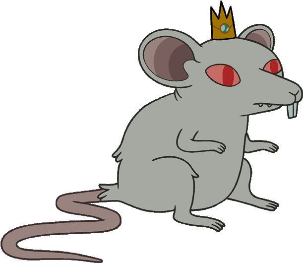 Rat King Render - Rat With A Crown (617x535), Png Download