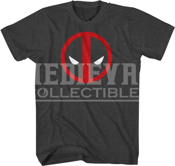 Deadpool Logo T-shirt - T Shirt (613x613), Png Download