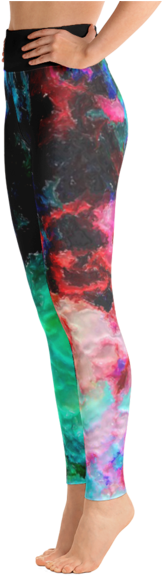 Watercolor Abstract All Over Print Yoga Leggings - Yoga Pants (600x600), Png Download