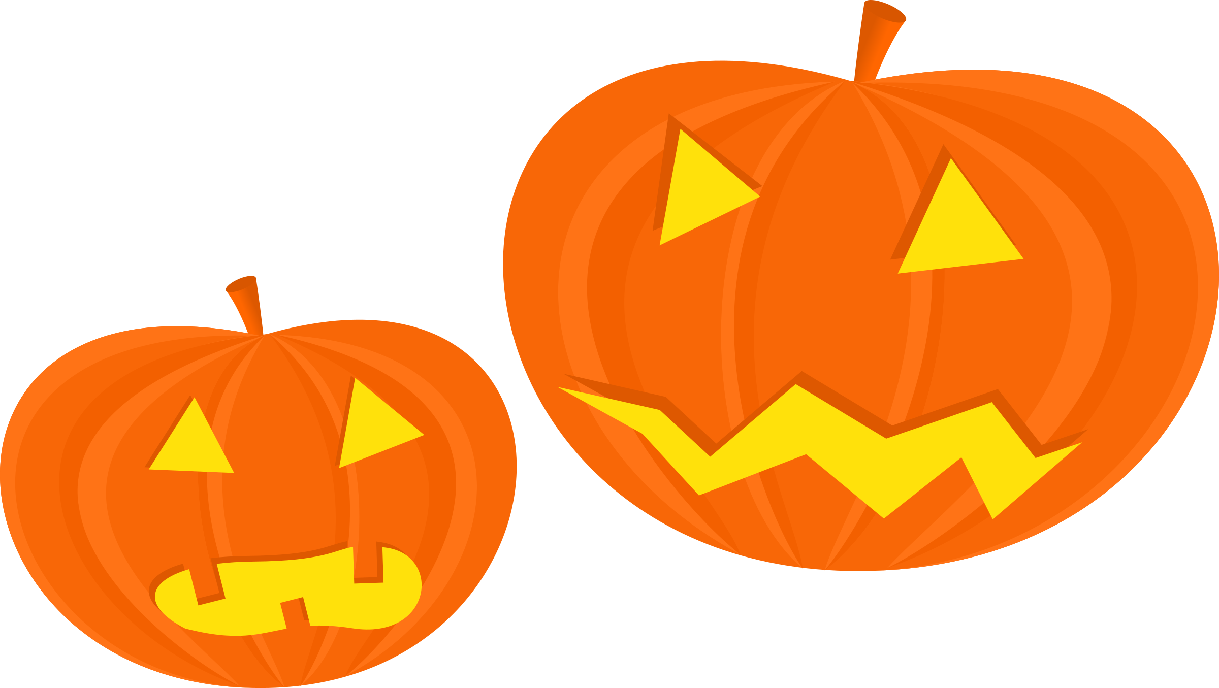 Free Vector Pumpkins Clip Art - Halloween Clip Art (600x339), Png Download
