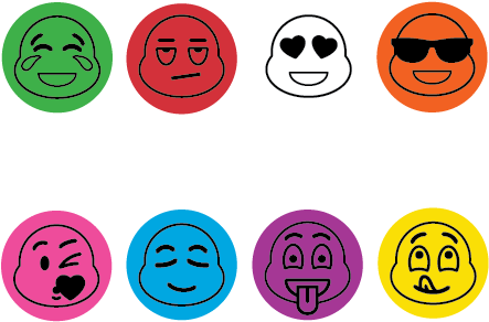 Emoji Faces Snap Collection - Emoji (550x550), Png Download
