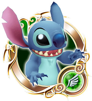 Stitch - Kingdom Hearts Unchained X Stitch (420x467), Png Download