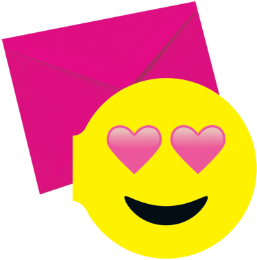 Heart Eyes Emoji Scented Notecards - Emojis And Stationary (415x415), Png Download