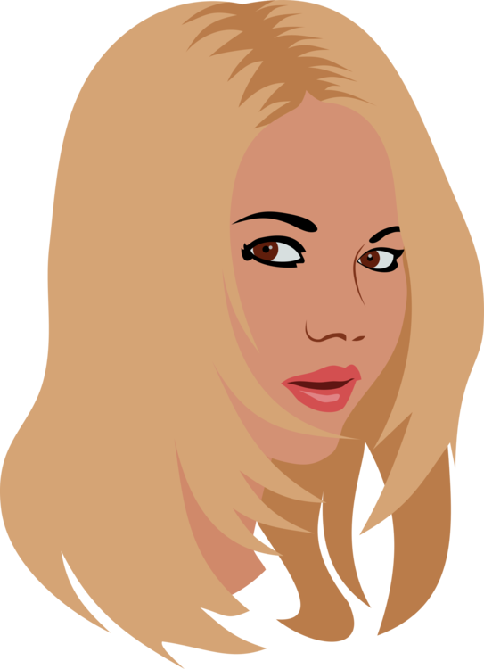 Attractive Beauty, Blonde, Face, Girl, Head, Woman, - Woman Head Clip Art (463x640), Png Download