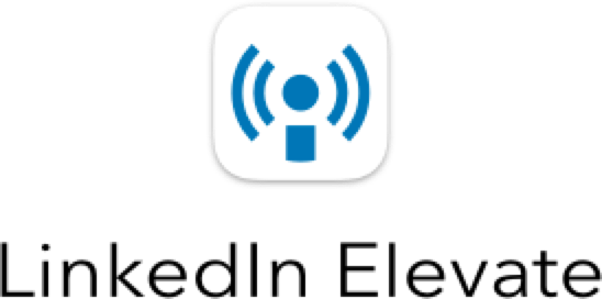 Logo Linkedin Elevate@2x - Label, Graphic For Electro Magnetic Hazard, 4" Dia, (548x272), Png Download