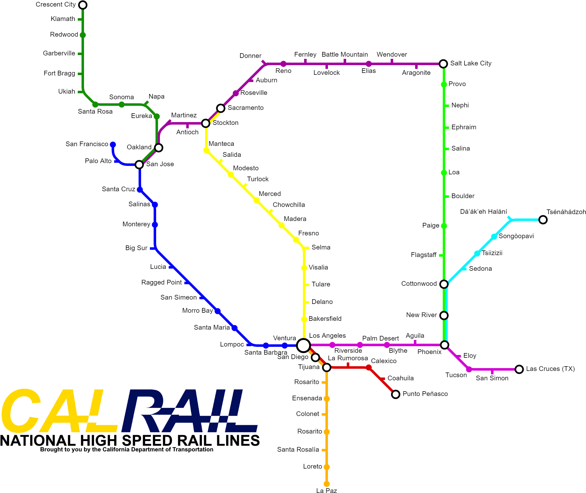 Calrail High Speed Rail Networks Submitted By Moshika - California (1891x1605), Png Download
