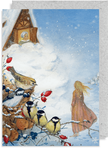 11012 Daniela Drescher Greeting Card - Poster Frau Holle (600x600), Png Download