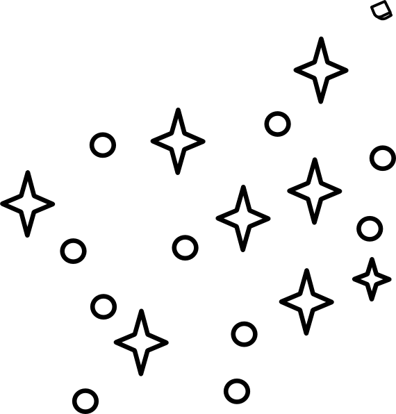 Star Drawing Png - Stars Clipart Black And White (570x596), Png Download